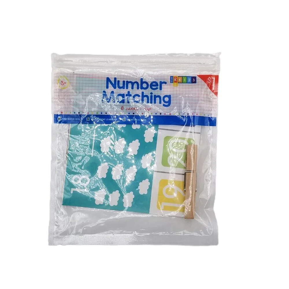 Early Learning Bundle Letter Number Matching Rhyming Money Cards Kids Set